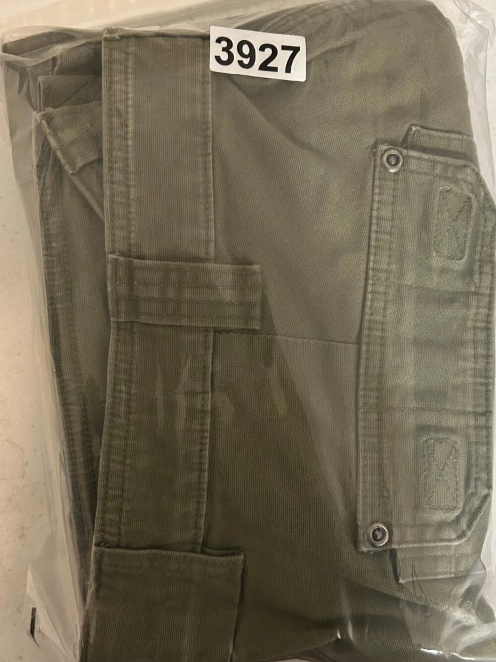 Duluth Trading Co. Fire Hose Work Pants Mens 42x32 Olive Green Cargo Pocket - Picture 14 of 14